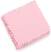 Set di tovaglioli di pulizia rosa - 10 pezzi per pulire gioielli e cristalli.
