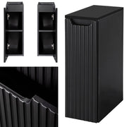 Armadietto Pensile NEWPORT con Anta e Ripiano 20x60x40 cm - Nero [en.casa]