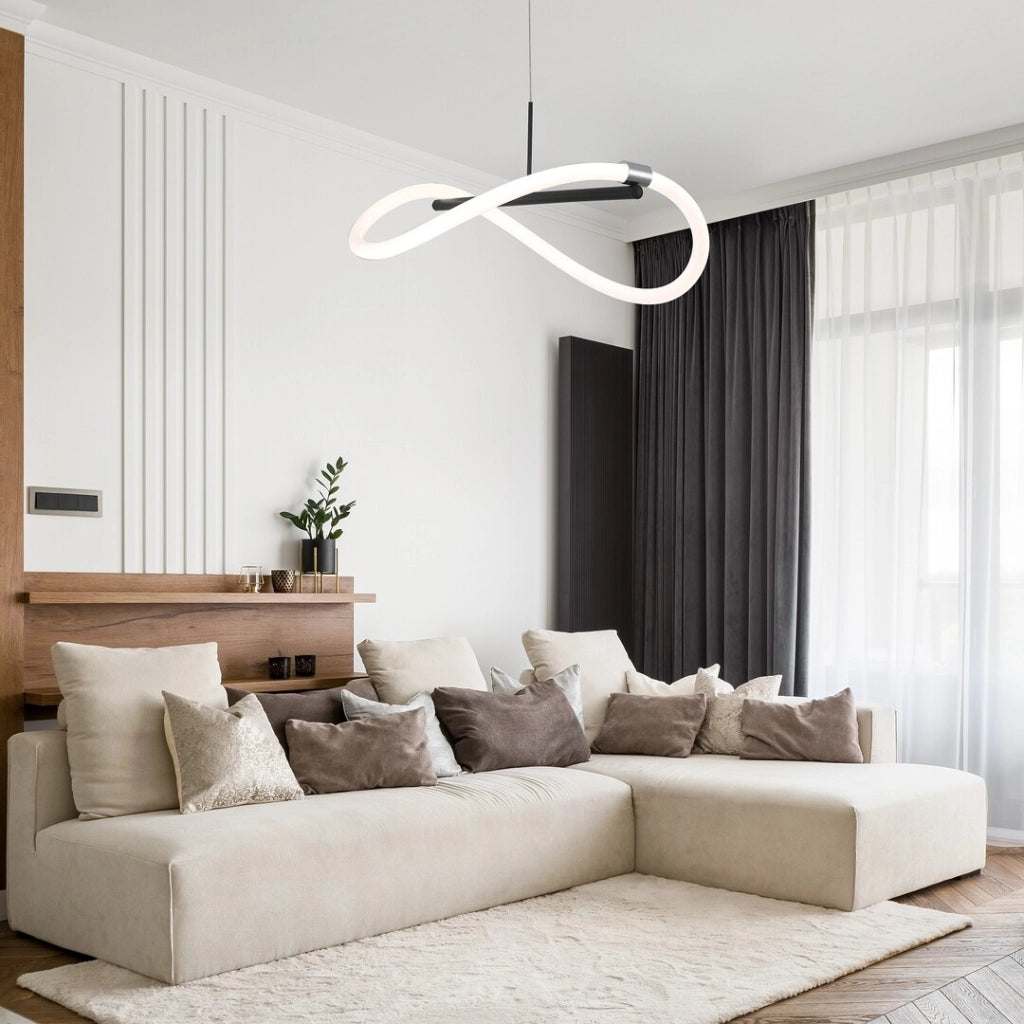 Lampada sospesa Rabalux Serena LED 15W nera acrilico Ø45
