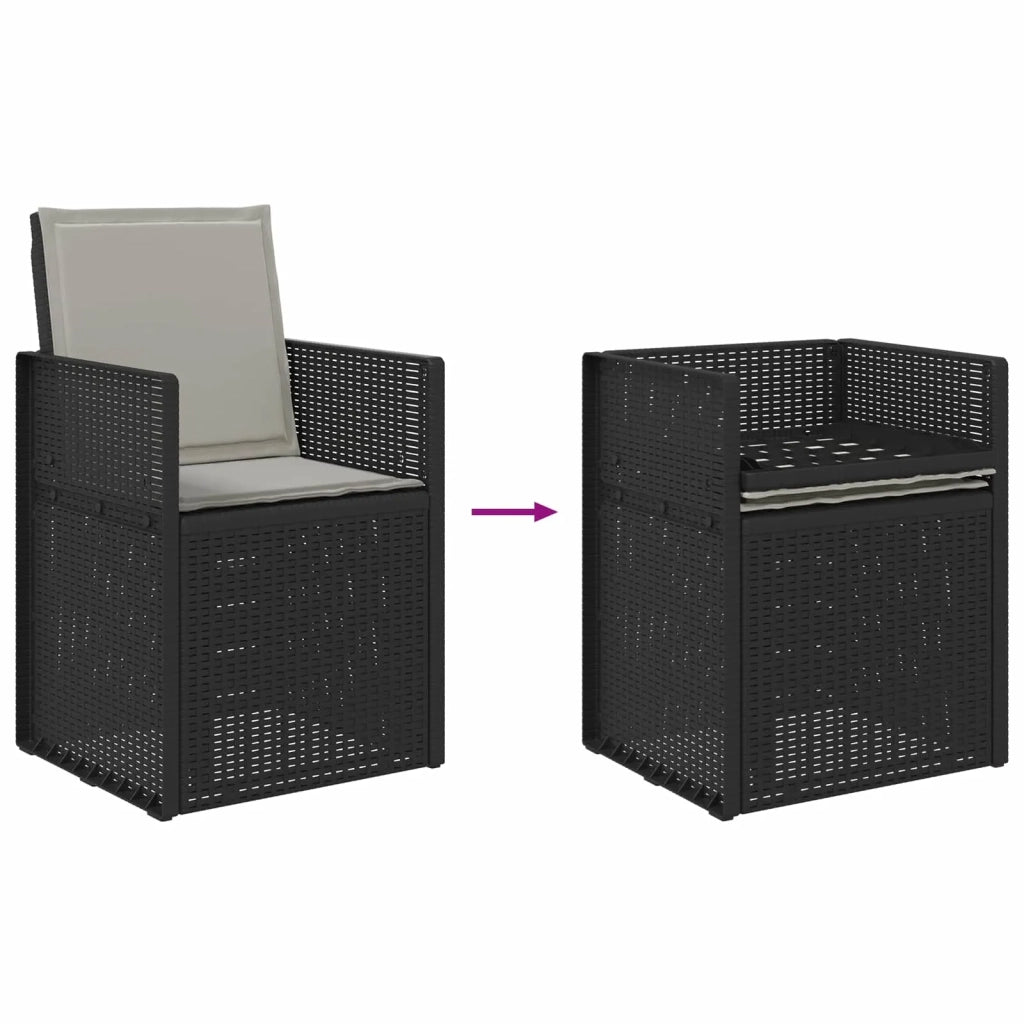Set da Pranzo per Giardino 9 pcs Antracite e Grigio chiaro PP 3430090