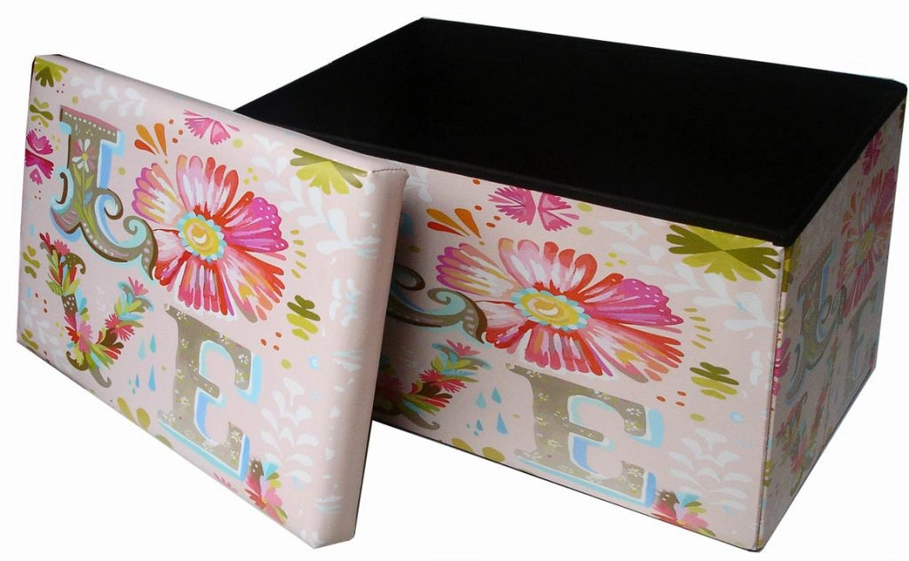 Biscottini Pouf contenitore richiudibile in ecopelle Praticissimo 60x36x36 realizzato
