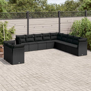 Set Divani da Giardino 11 pz con Cuscini in Polyrattan Nerocod mxl 111241