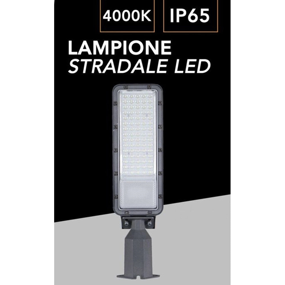 Trade Shop - Proiettore Faro Armatura Stradale Led 50w Con Snodo Esterno Ip65 Luce Naturale 4000k Rc-50n -