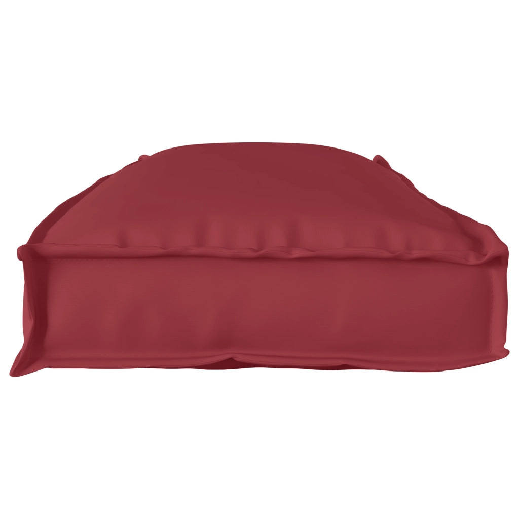 Cuscino per Pallet Rosso Vino 110x40x8 cm Tessuto Oxford