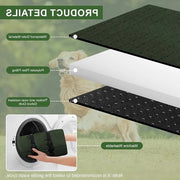 Tenda per Cani, 110 x 68 cm, Imbussolubile e Antiscivolo, Lavabile e Ripiegabile, Tenda per Cani per Campeggio e Attività all'Aria Libera, Colore Verde