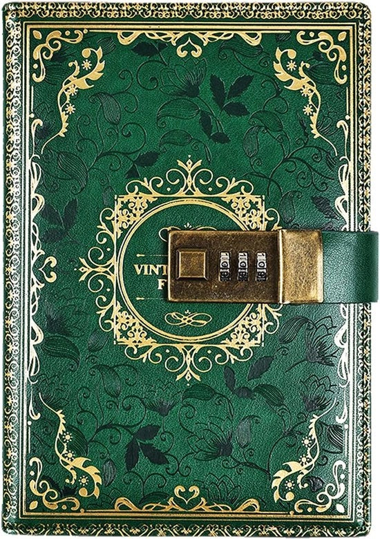 Diario con Chiusura - Libretto di Note con Chiusura - Carta di Alta Qualità - Libretto di Note con Chiusura - Chiusura a Cifre - Diario