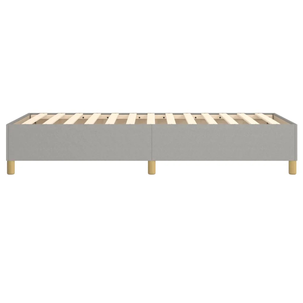 Struttura Letto a Rete a Molle-Giroletto Grigio Chiaro 80x200 cm Tessuto 910182