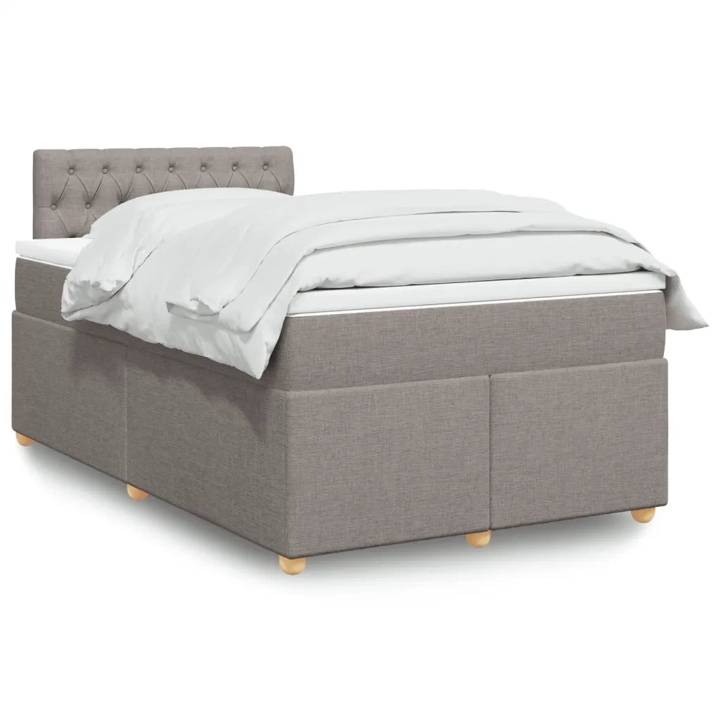 Giroletto a Molle con Materasso Tortora 120x190 cm in Tessuto 3288930