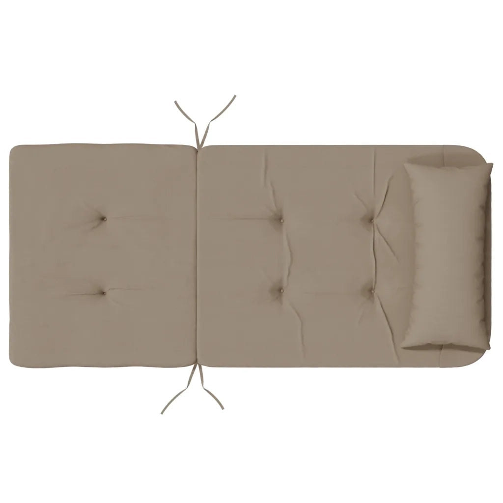 Cuscini per Sedia Adirondack 2 pz Tortora in Tessuto Oxford 361838
