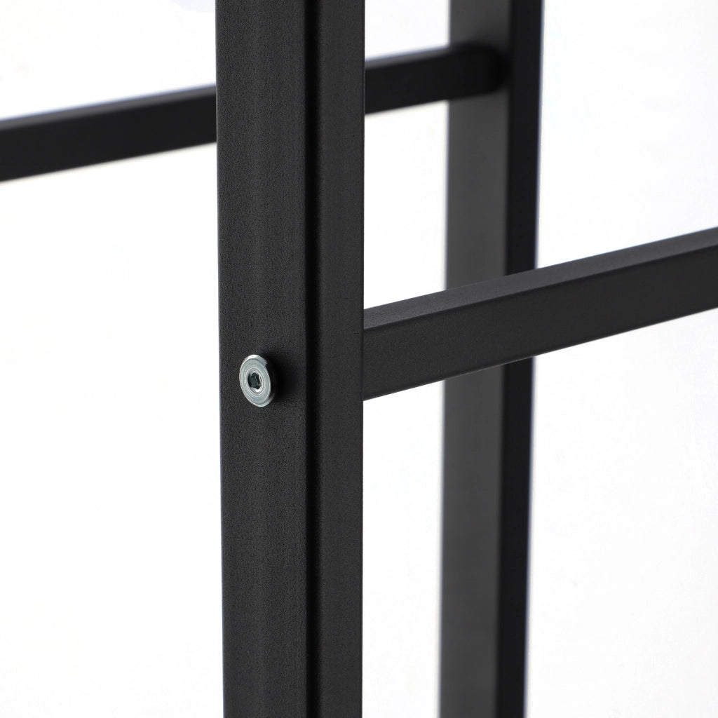 KADAX Supporto per legna da ardere in metallo, ampio ripiano solido, 90 cm