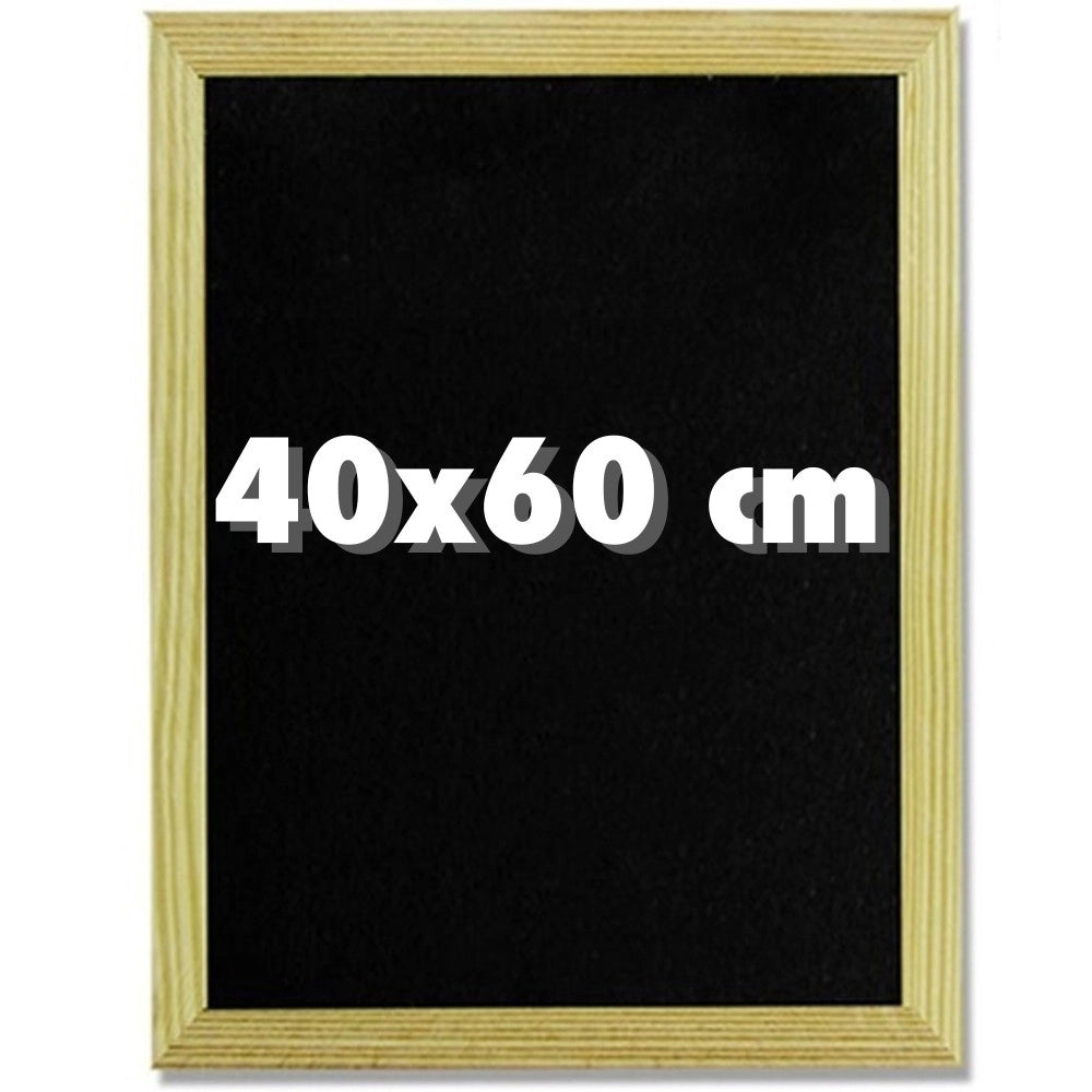 Trade Shop - Lavagna Nera Per Gessetto 40 X 60 Cm Lavagnetta Casa Ufficio Scuola -