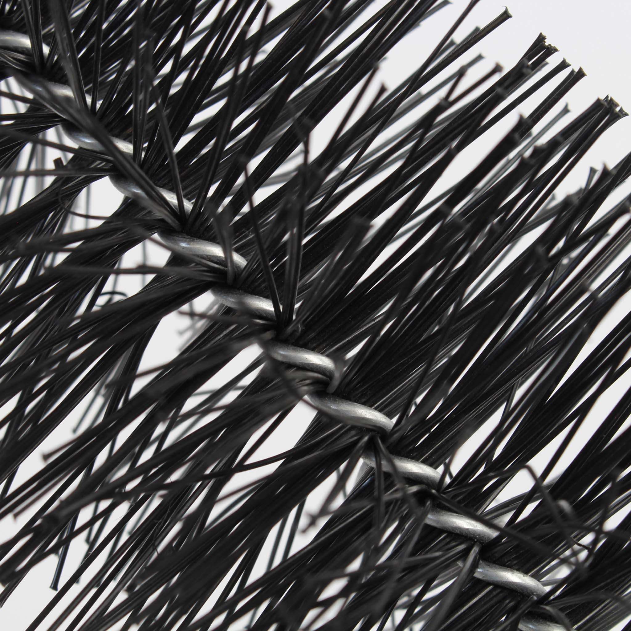 Set Black Brush con 24 spazzole per filtri a camera da laghetto, 60cm x Ø 15cm, polipropilene, nero, rimozione delle particelle più fini