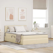 Letto con contenitore e materasso Crema 140 x 190 cm 3370510