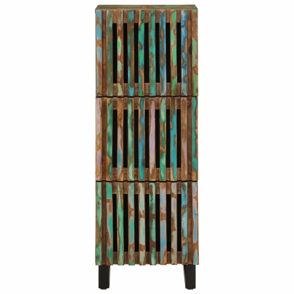 Credenza-Buffet-Armadio da cucina 40x34x110 cm in Legno Massello d'Acacia 408869