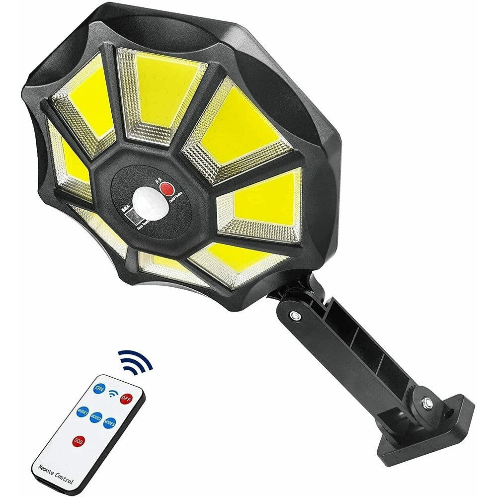 Trade Shop - Lampione Stradale Faro A 168 Led Con Pannello Solare Telecomando Sensore Tx-8230 -