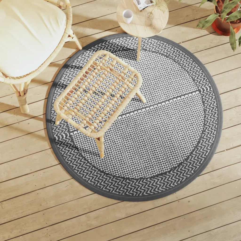 Tappeto da Esterno ARAKIL Grigio ?120 cm in PP CFW6817309