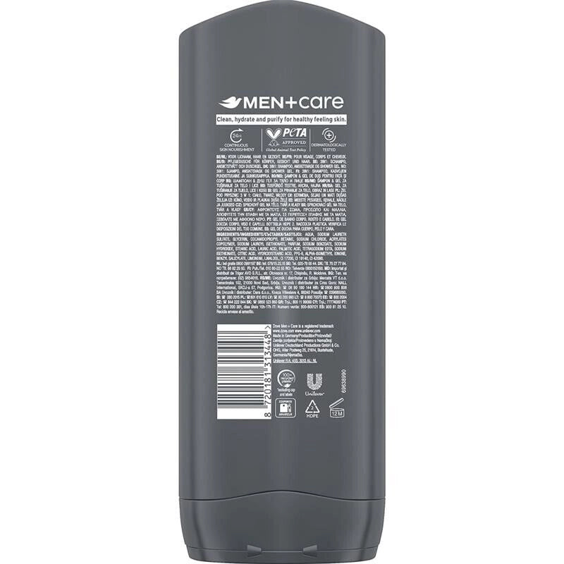 DOVE MEN CARE CLEAN COMFORT HYDRATING DOCCIA SHAMPOO IDRATANTE 400ML