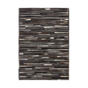 Tappeto in vera pelle Eclipse 100 patchwork grigio e marrone