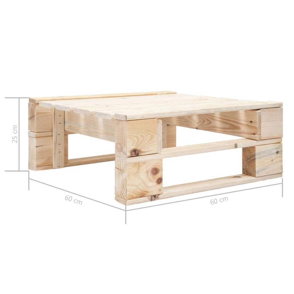 Outdoor Ottoman Pallet Wood