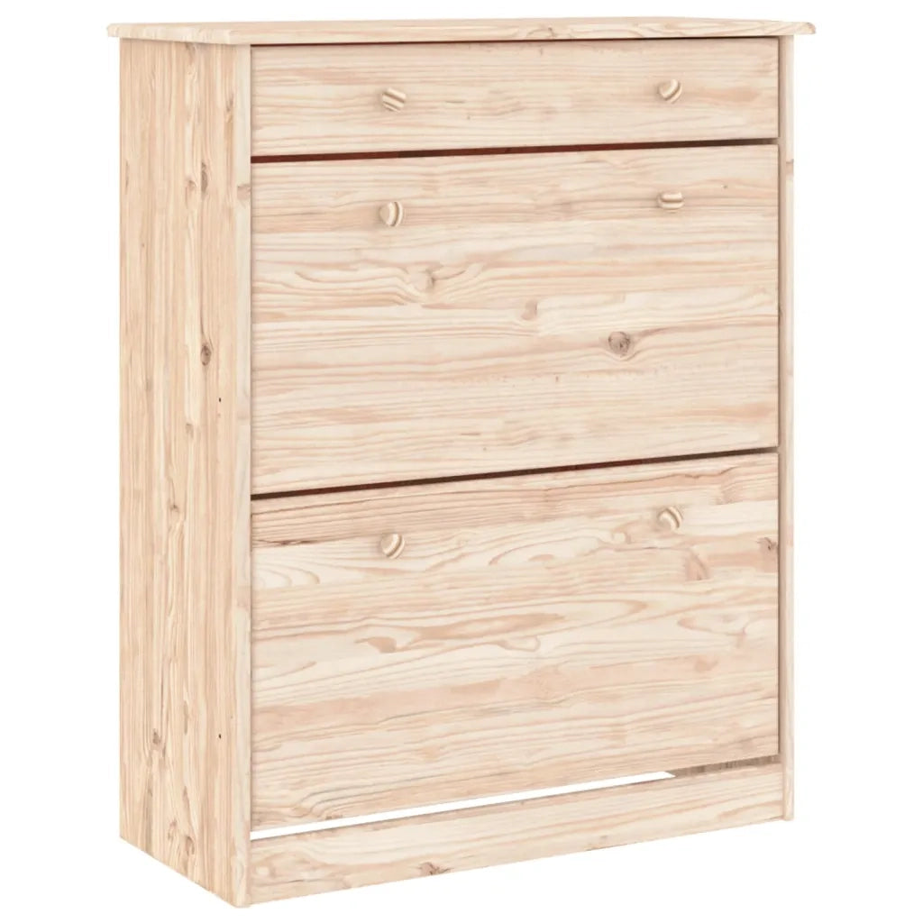 Scarpiera ALTA 77x35x96 cm in Legno Massello di Pinocod mxl 129262