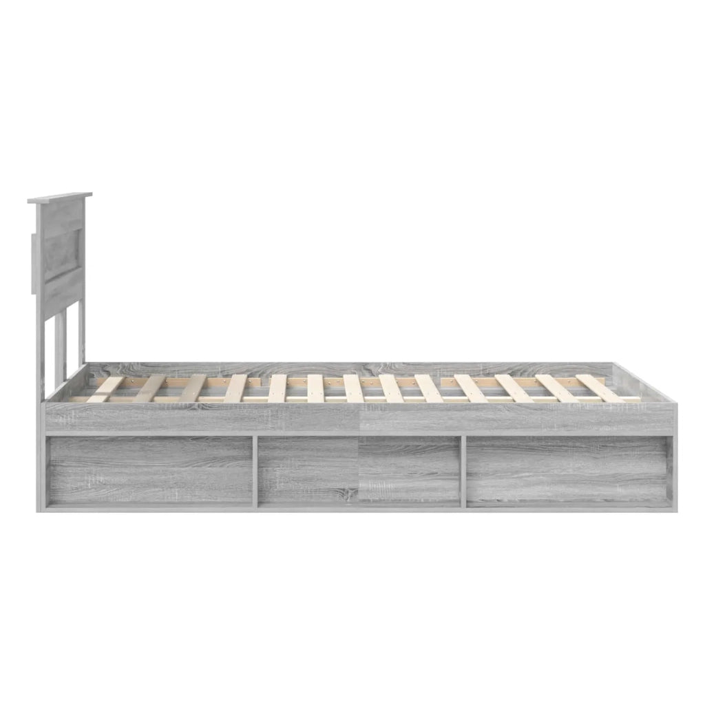 Struttura del letto Grigio Sonoma 120 x 200 cm Pino massello 3409788