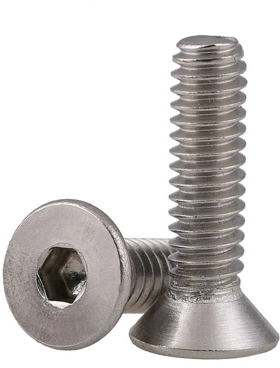Flesselli a vite a testa esagonale - Rvs 304 - Corrosione resistente - 1/4-20*5/8 - Duraturo - Multifunzionali - Per uso domestico e ufficio