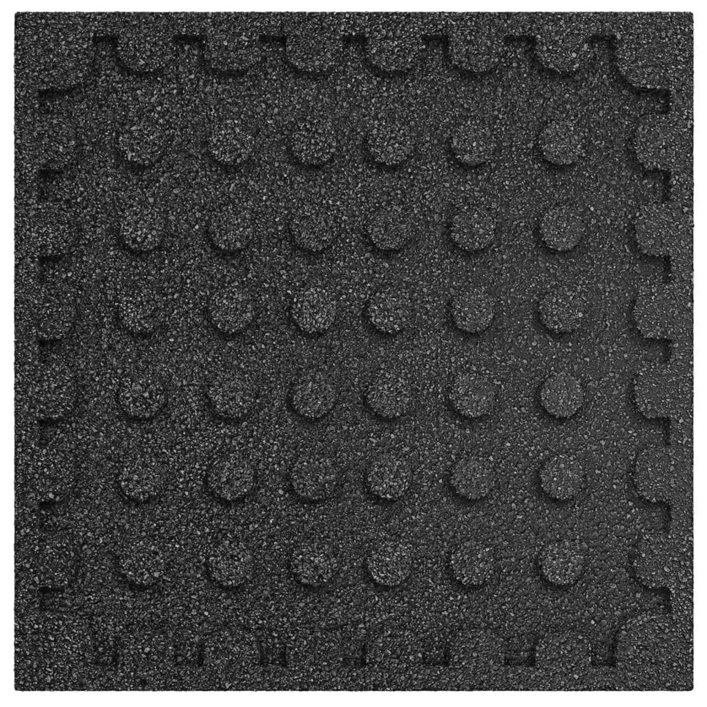 Piastrelle per Protezione dalle Cadute 12 pz Nero 50 x 50 cm CFW3020246