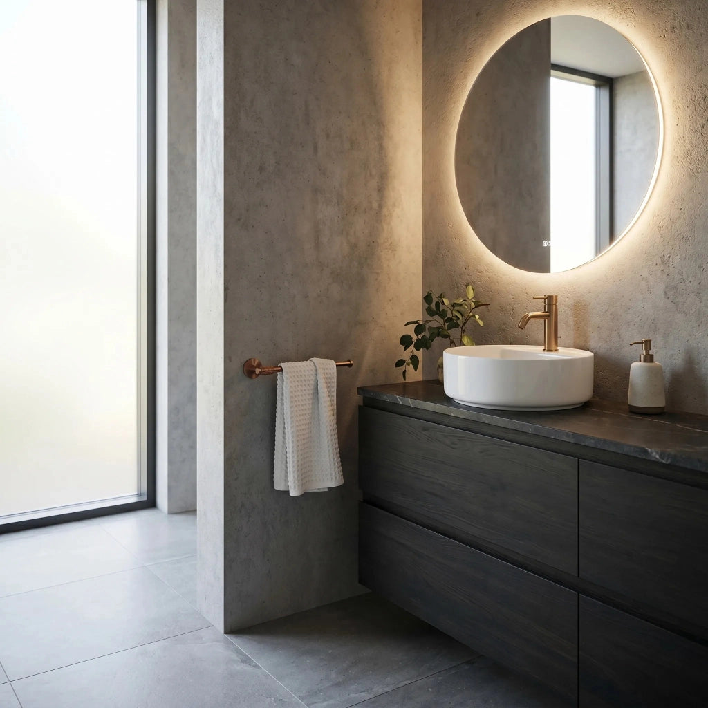 Portasciugamano Da Bagno 29106 Riwon Brush Copper