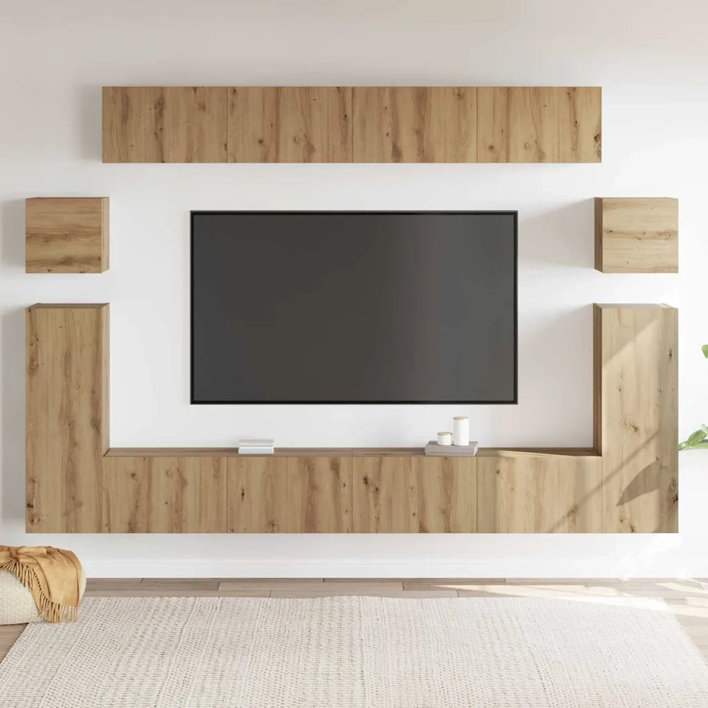 Unità TV 4 pcs Rovere artigianale Legno multistrato 3393392