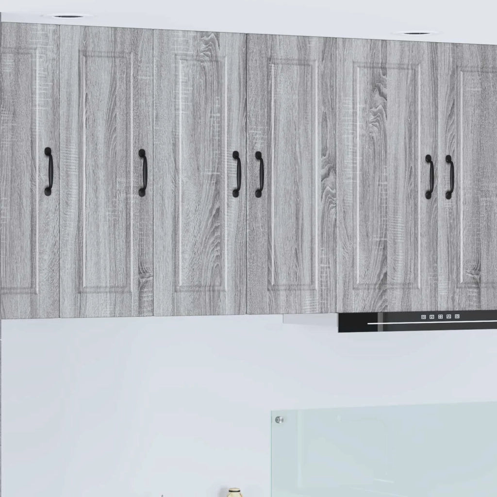 Armadietto a muro PORTO 2 pcs Grigio Sonoma 30 x 31 x 80 cm 885368