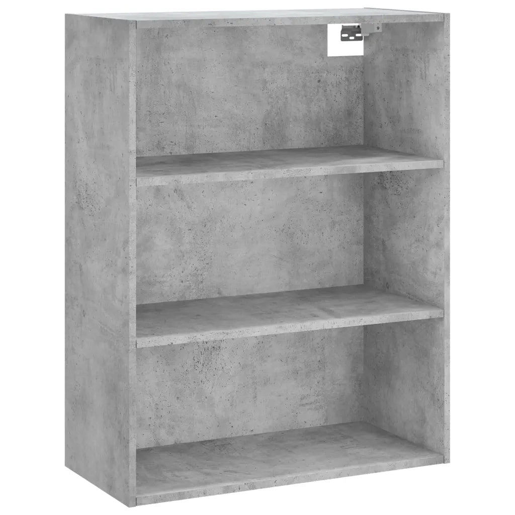 Credenza-Buffet-Armadio da cucina Grigio Cemento 69,5x34x180 cm in Legno Multistrato 756364