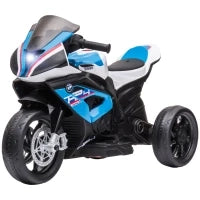 Moto per Bambini 18-60 Mesi Modello BMW HP4 con Fari, Musica e Pedali, in PP e Metallo, 82.5x42x54 cm, Blu