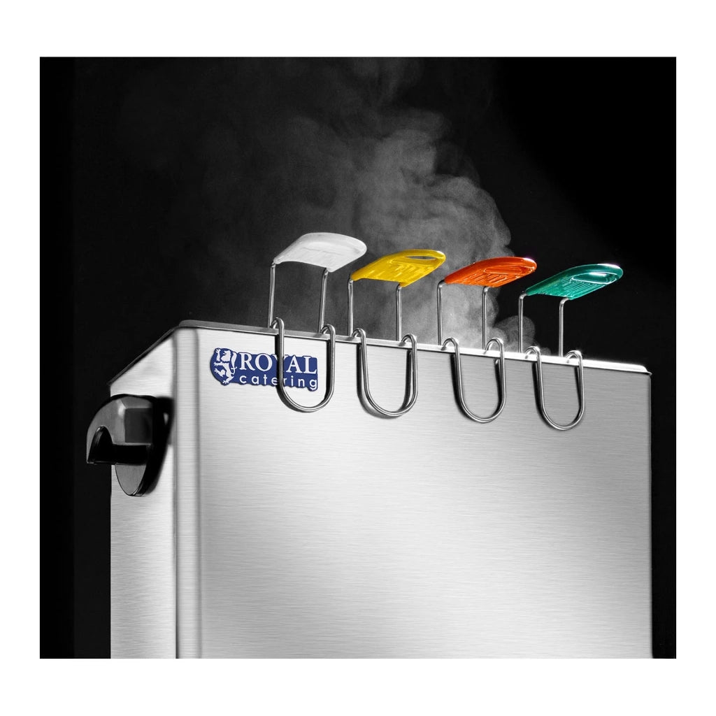 Cuociuova elettrico professionale con portauova 2600 watt può contenere fino a 8 uova acciaio inox 8 cucchiai per uova 4 portauova 140003950