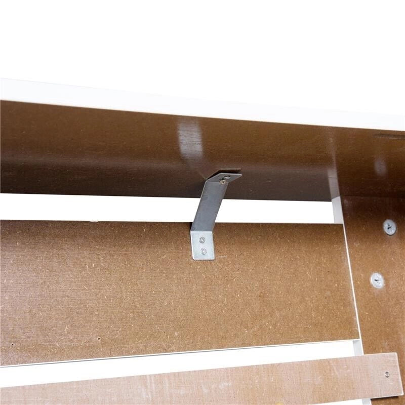 COPRITERMOSIFONE CON STRUTTURA A DOGHE 112 X 19 X 81 CM IN LEGNO BIANCO