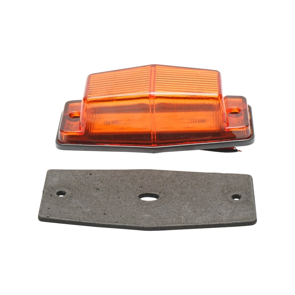 Lampada laterale LED gialla, 130 mm, 12V-24V, Breckner Germany.