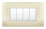 PLACCA MIVIDA PLANA AVORIO 4P- 1,0 pz