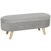 Pouf con contenitore ¨C zephmum ¨C grigio chiaro 110x40x43 cm