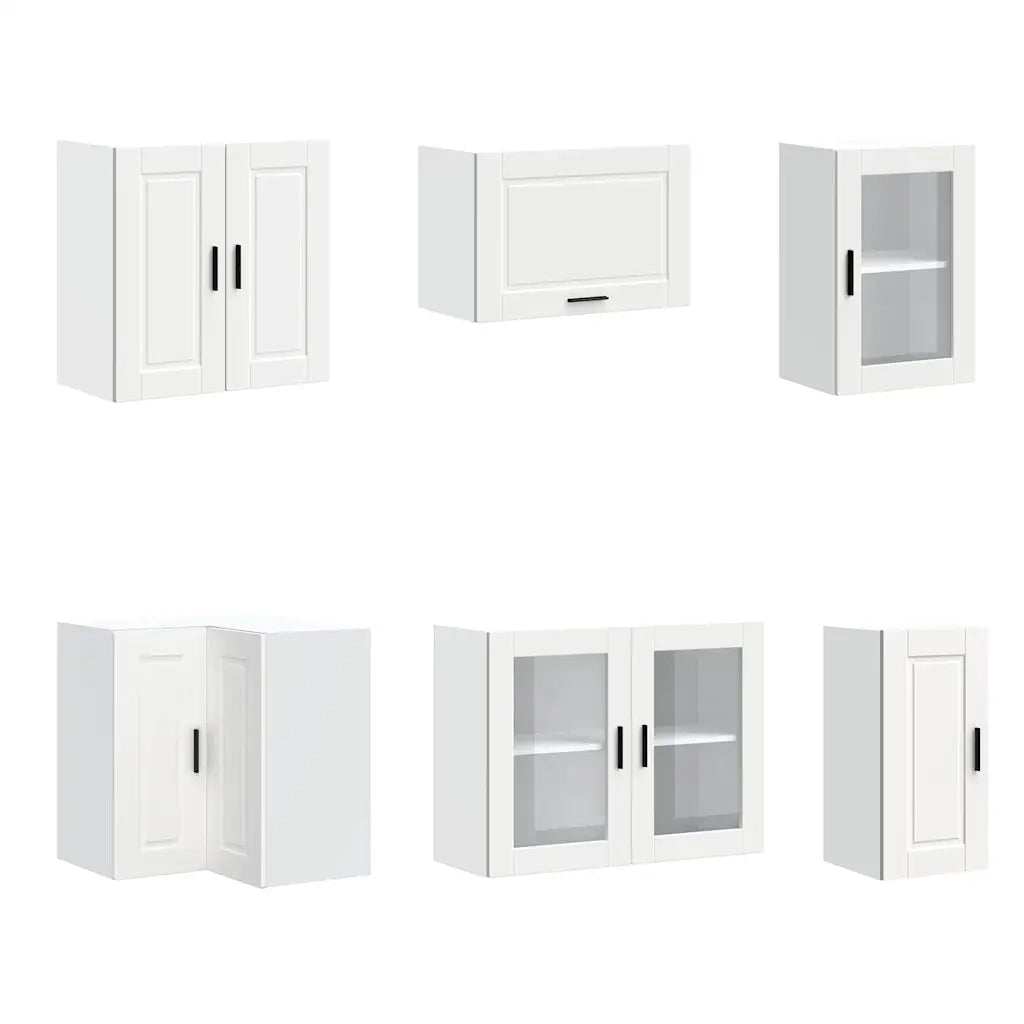 Set Mobili da Cucina 11 pz Porto Bianchi Legno Multistrato 3314901
