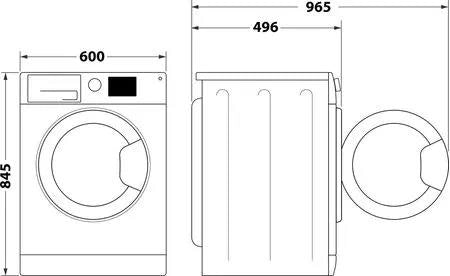 INDESIT IM760MYTIMEIT LAVATRICE A LIBERA INSTALLAZIONE A CARICA FRONTALE 1000G 7KG CLASSE A