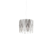 Sospensione Moderna Amanda Polilux ® Argento E Metallo Cromo 1 Luce E27