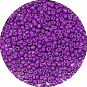 Kralen in vetro 4 mm colore viola, 6/0 per bracciali, per la creazione di accessori personalizzati (viola)