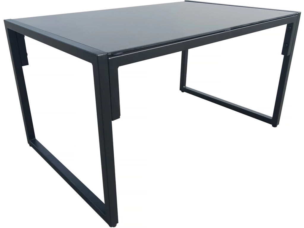 Set di mobili da giardino "Jules" - 4 posti - Grigio/Nero