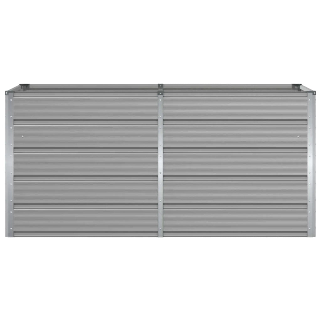 Fioriera | Cassetta per fiori | Vaso Grigio chiaro 160 x 80 x 75 cm Acciaio