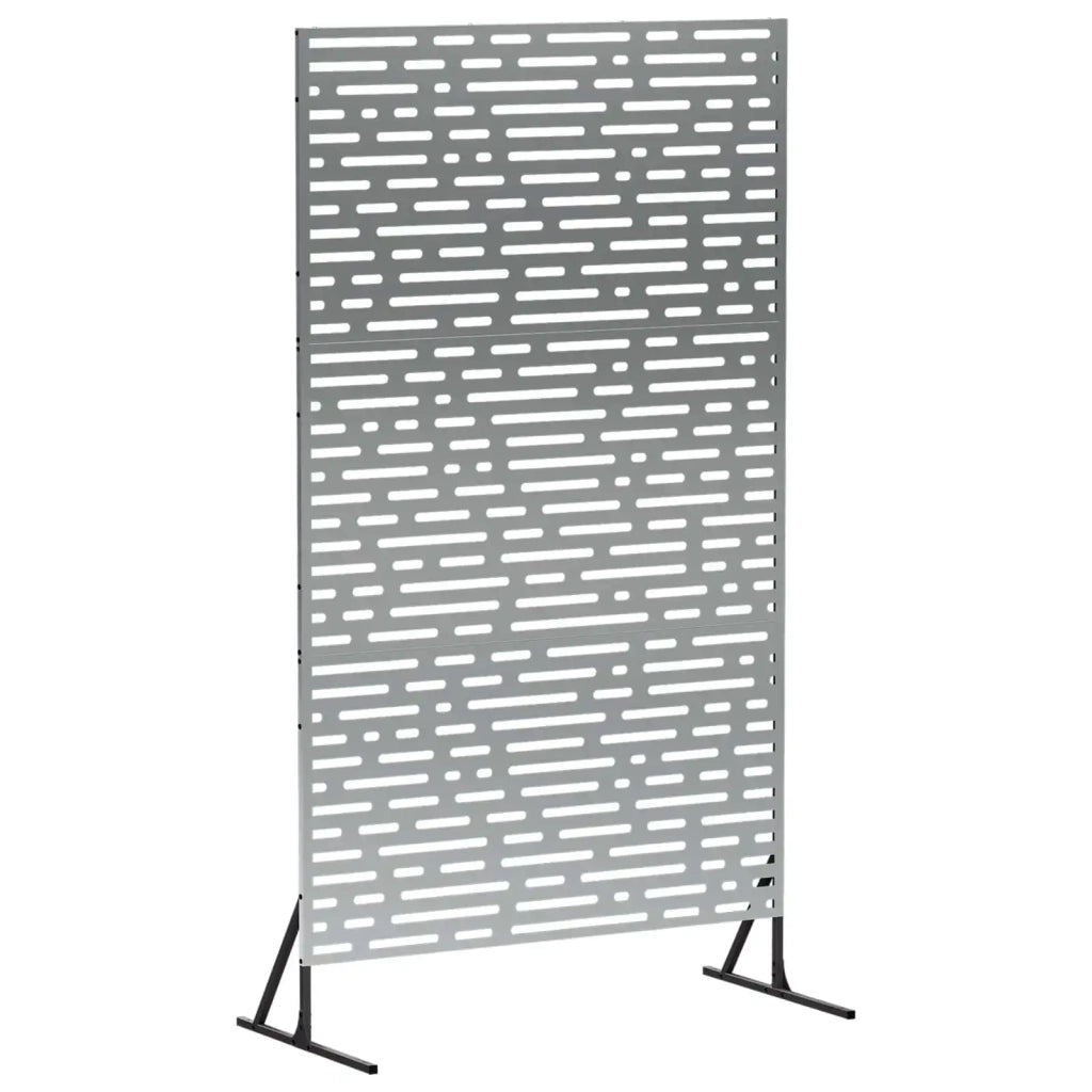 Schermo per Privacy 100 x 50 x 180 cm Acciaio zincato Argento 8013424
