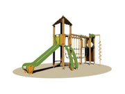 Villaggio Beverly Light 902L Giochipark torretta ponte scivolo EN 1176 - Acciaio inox