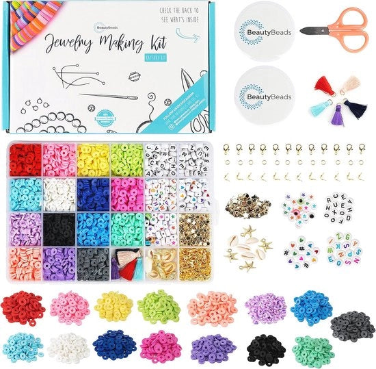 Set di perle in poliuretano - Più di 3000 perle e 15 colori per gioielli DIY