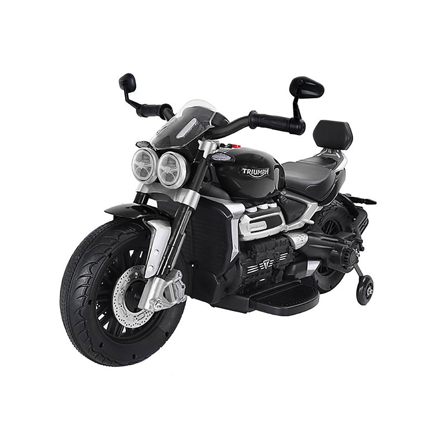 Moto Elettrica per Bambini 12V con Licenza Triumph Rocket 3GT Nera