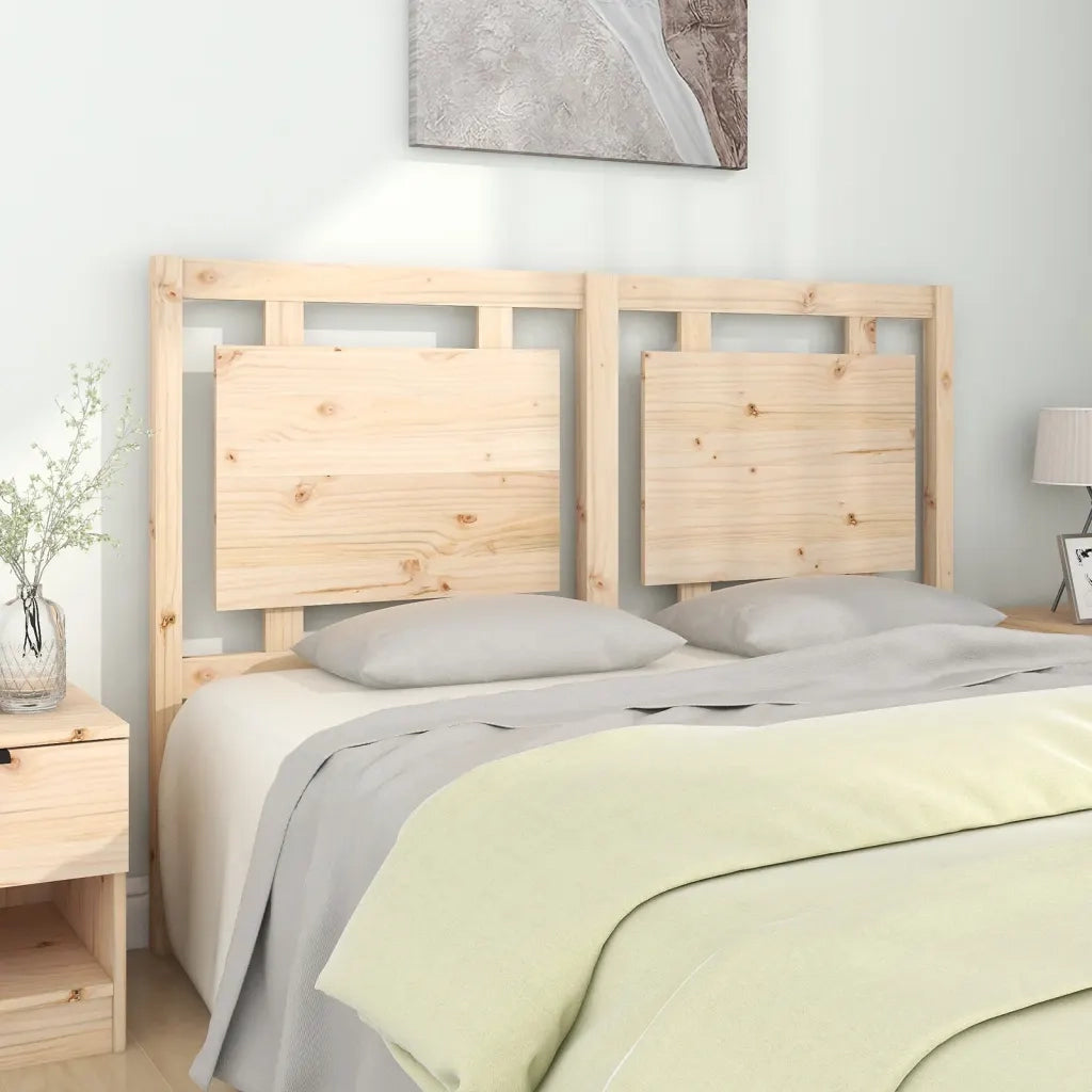 Testiera per Letto 145,5x4x100 cm in Legno Massello di Pino 817940