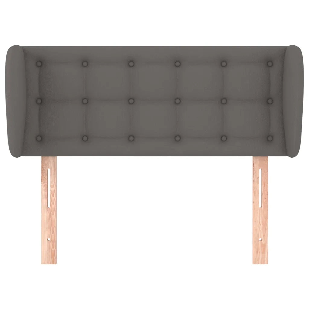 Testiera ad Orecchio Grigia 103x23x78/88 cm in Similpelle 3117232
