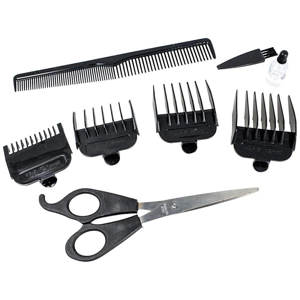 Trade Shop - Taglia Capelli Rasoio Barba Regola Baffi Basette Lama In Titanio 4 In 1 Gm806 -